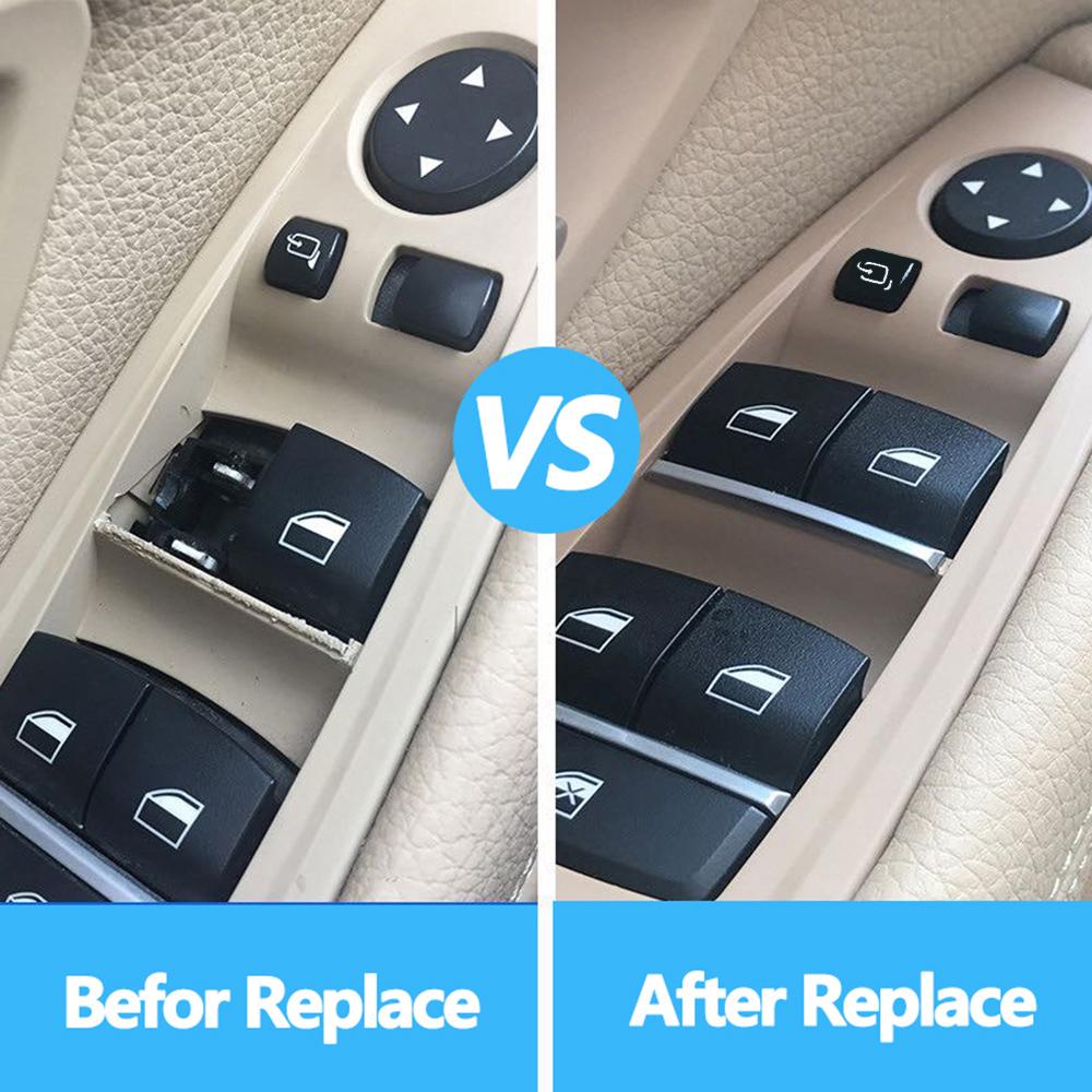 Электрическая мощность, хромированный главный переключатель окна, кнопка управления регулятором для BMW 3 5 7 X3 X4 F30 F35 F25 F26 F07 F10 F18 F01