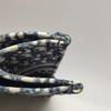 [Pre-Owned] Book Tote Hand-Embroidered Monogram Large Capacity Canvas Tote Bag - Excellent #LAKQIK
