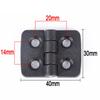 10Pcs Door Hinges plastics Black Door Bearing Butt Cabinet ABS Hinge Home Furniture Hardware Door Hardware