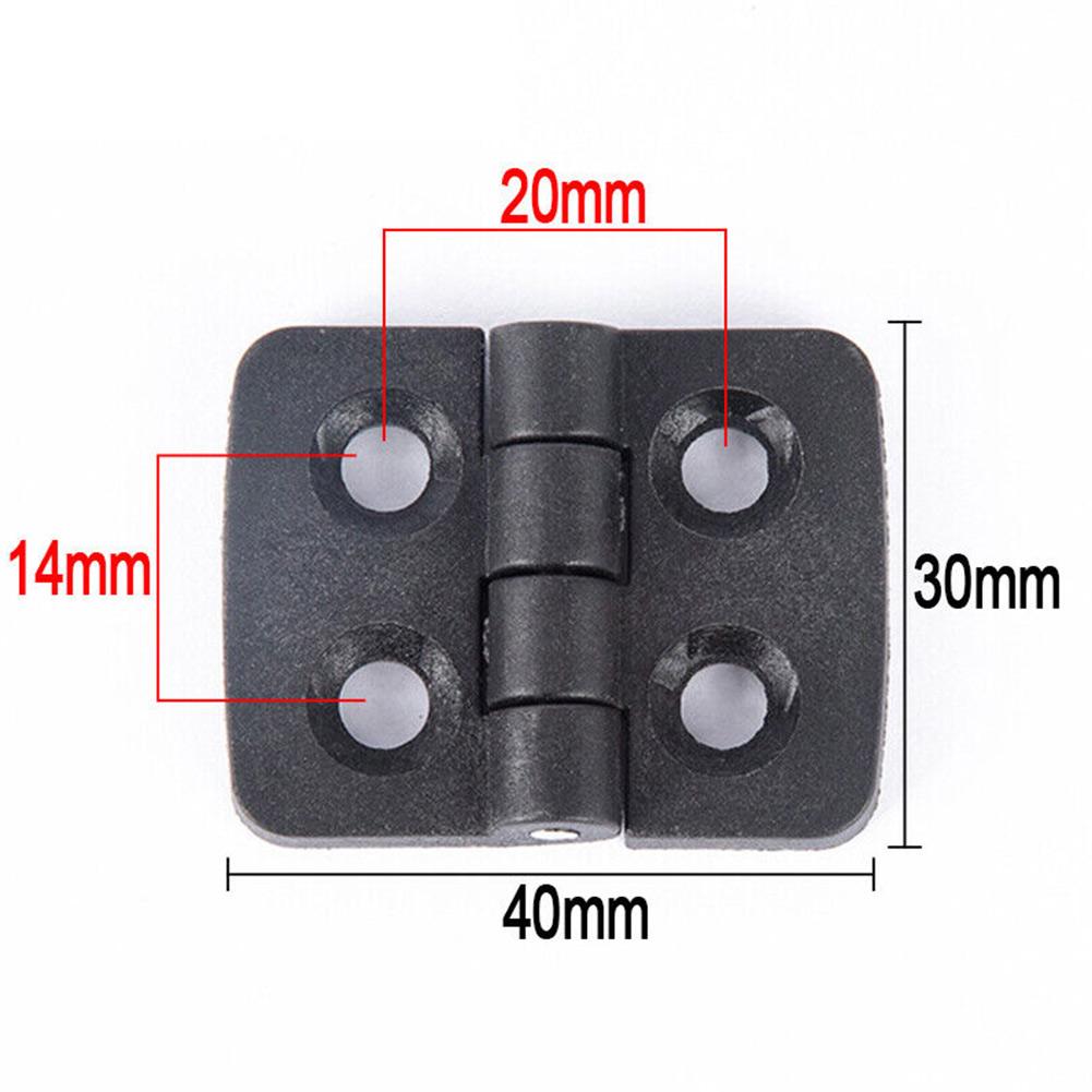 10Pcs Door Hinges plastics Black Door Bearing Butt Cabinet ABS Hinge Home Furniture Hardware Door Hardware