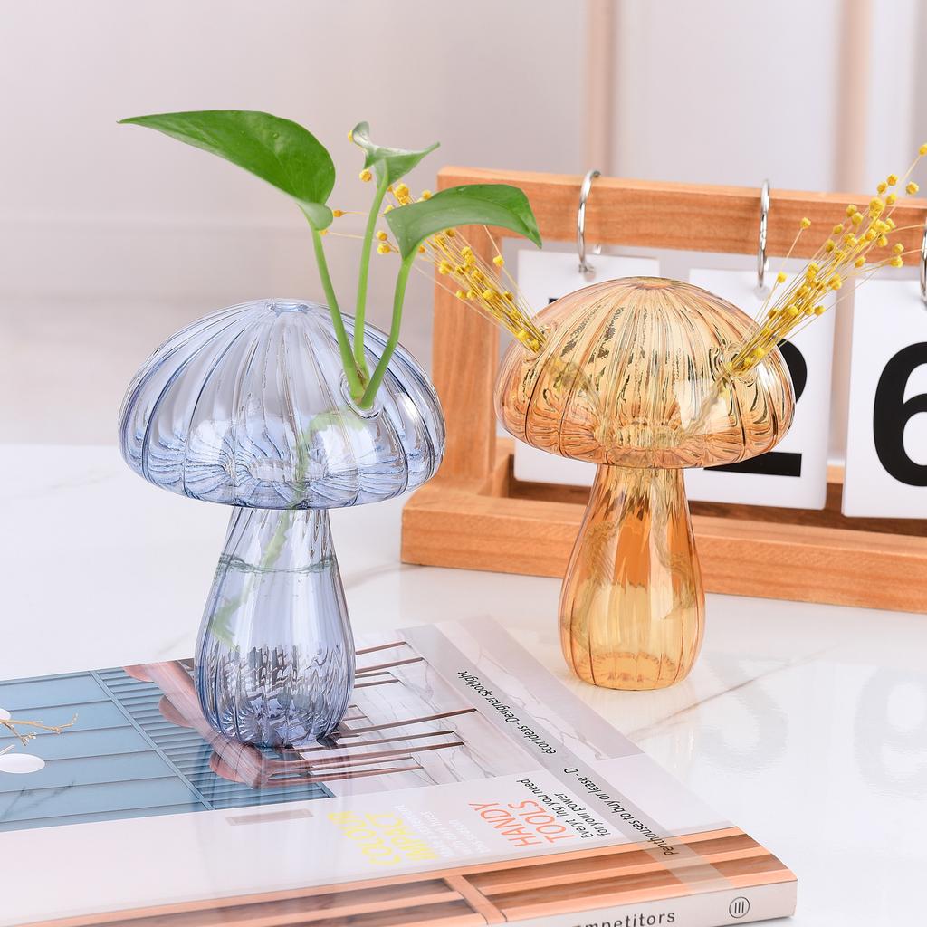 Ваза Гриб Элегантный Домашний Декор Гидропоника Стеклянная Ваза Водное Растение Стеклянный Контейнер