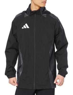 Мужская всесезонная куртка для футбола Adidas Tiro 24 Competition, HBP45, Черный/Командный темно-серый (IJ8343), Размер XL