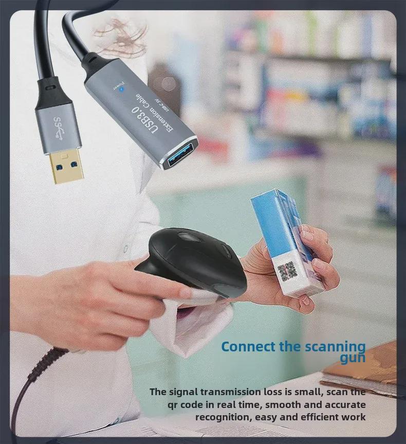 USB 3.0 Extension Cable: Male To Female, High-Speed for Hard Disk, Mouse, Keyboard, U Disk, Available In 5m or 10m