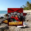 1 шт. Полотенце для пляжа с номером 7 и изображением футбольного мяча 13, Оборудование для пляжа и бассейна на побережье, Модный рисунок, Прямоугольное, Необходимые вещи для путешествий