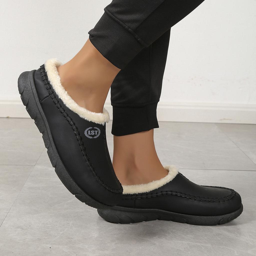 Popular Autumn and Winter Mao Mao Cotton Slippers Home Hole Shoes Couple Cotton Slippers Direct Sales