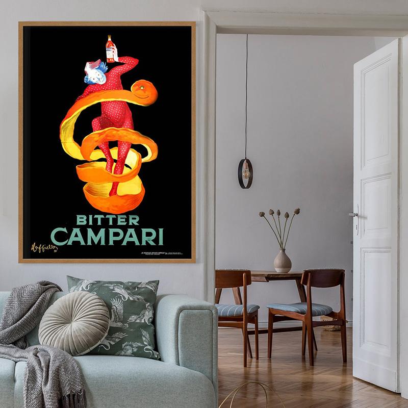 Bitter Campari винтажный постер с принтом еды и напитков, настенные художественные фотографии, реклама алкоголя, холст, живопись, ресторан, бар, домашний декор