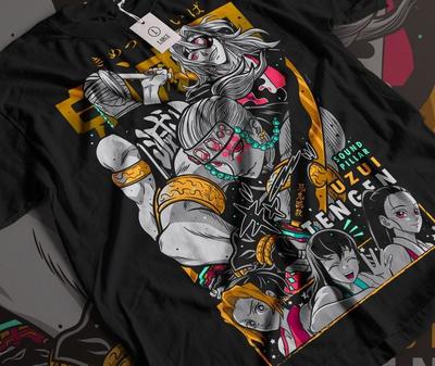 Узуй Тенген Футболка Demon Slayer Kimetsu No Yaiba Ужасы Аниме Подарочная Футболка S -5XL