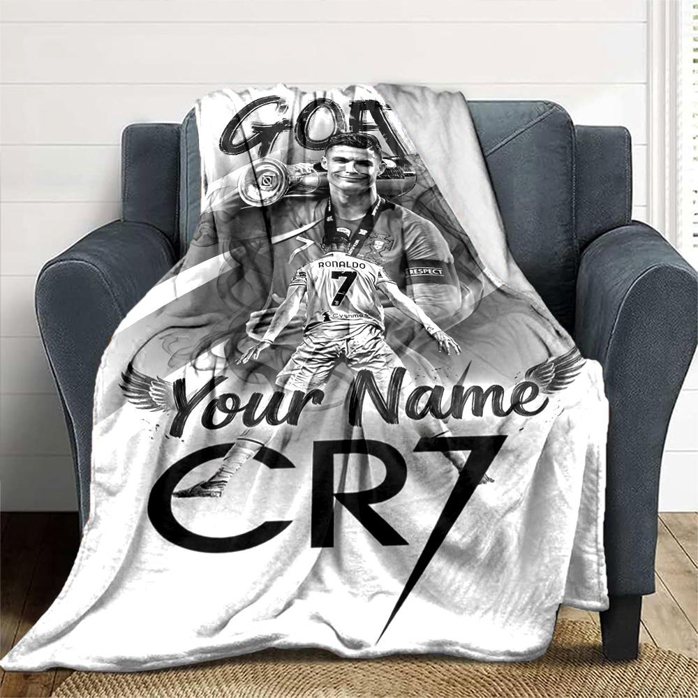 Cristiano Ronaldo Blanket Warmthful Decor Perfect For Office Seaside Livingroom Allseason Use Stylish Decor Best Holiday Gift For Friends Family