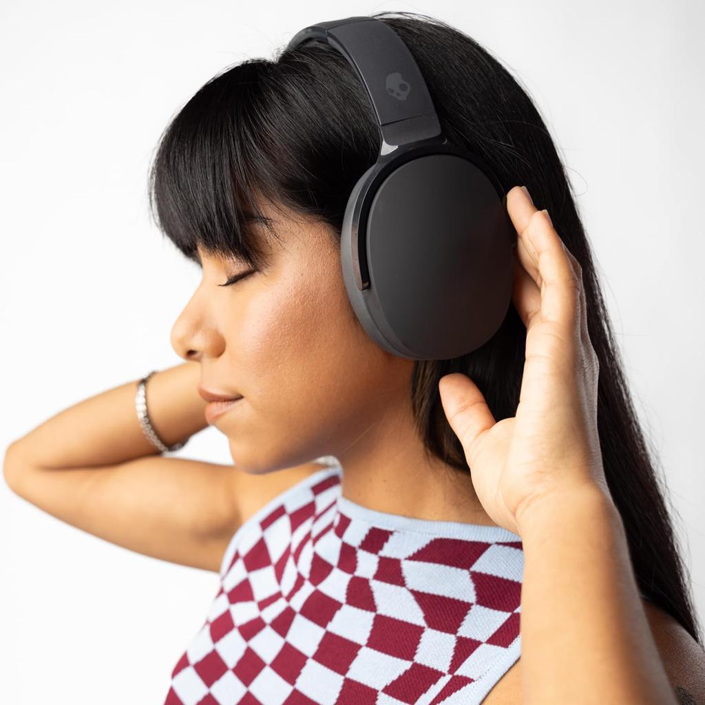 Официальные беспроводные наушники Candy HESH EVO Original [Магазин Skull] [С наклейкой] (ИСТИННЫЙ ЧЕРНЫЙ)