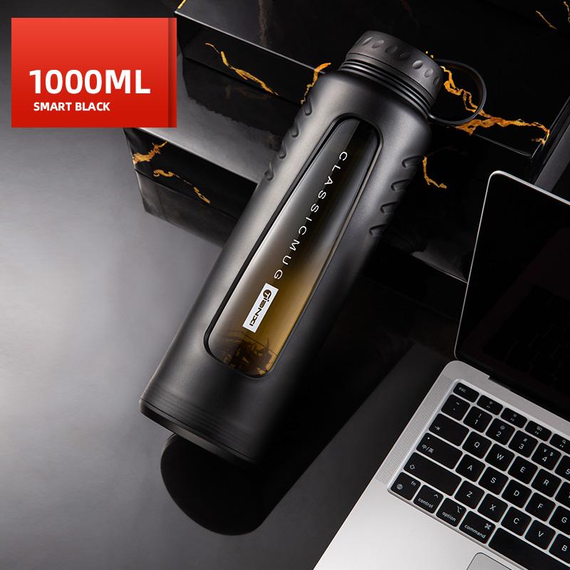 Стеклянная чашка для воды с защитой от капель, большая емкость, двухслойная изолированная чашка для воды, портативная термостойкая пузырьковая чашка для чая