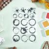 Silicone Stamps Transparent Coffee Stains Stamps Iod Stamps Silicone Stamps  for DIY
