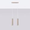 Carbon 2 taupe pendant lamp