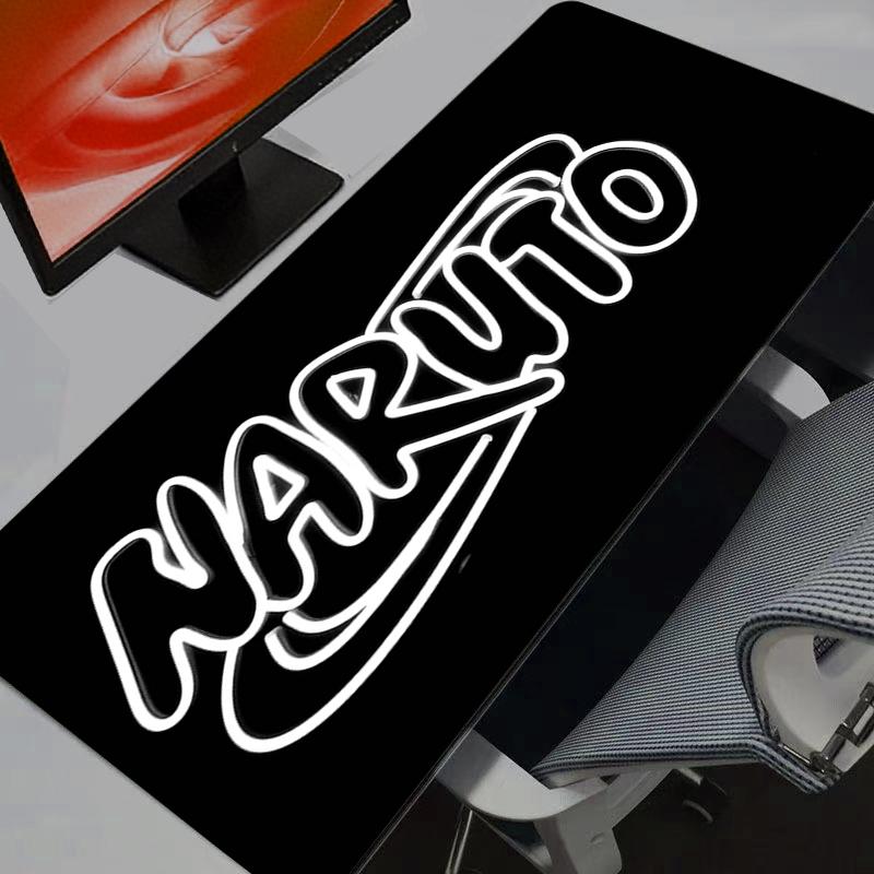 Large E-sports Mouse Pad Anime Naruto Uzumaki Smooth Flexible Rubber Gamer PC Computer Keyboard For CSGO Kawaii Rug Mosuepad