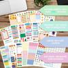 Annual Plan Sticker Book Scrapbooking Journal Notebook Calendar Planner Label Sticker Cartoon Pattern Numer Date Diy Deco