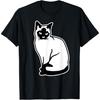 Футболка с сиамской кошкой для мужчин, женщин, детей(1)