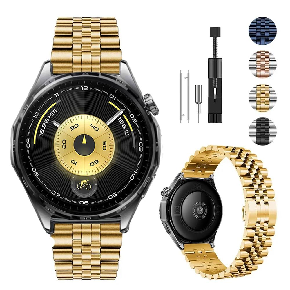 Металлический ремешок 22 мм для Huawei Watch GT6 Pro GT5 Pro 46 мм Браслет из нержавеющей стали Ремешок для часов Huawei Watch 5/4/GT6/5/4 GT3 Pro 46 мм