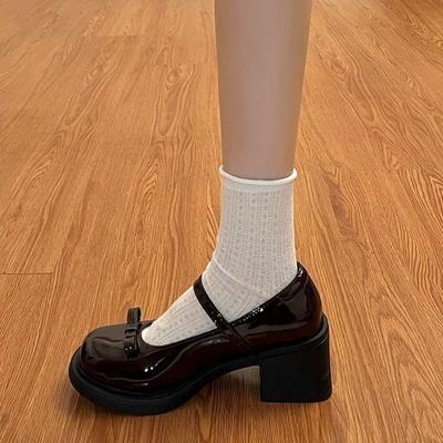 Бантик японские туфли-маффины женские весенние новые британский стиль милая юбка jk милые туфельки принцессы из маленькой кожи