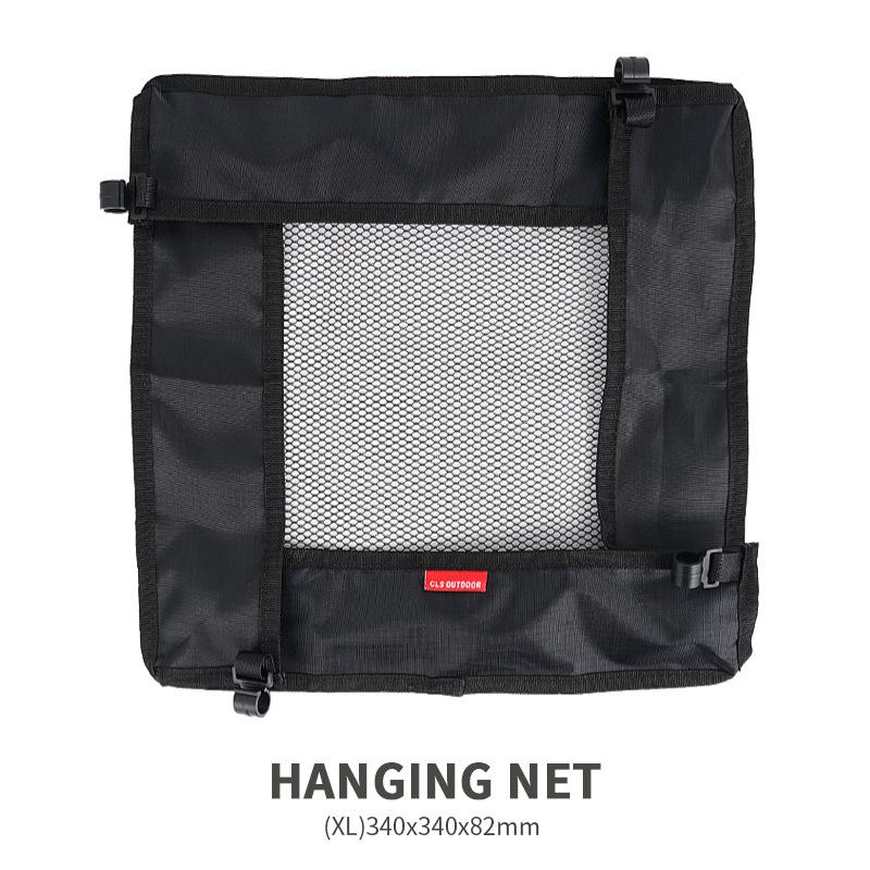 Outdoor Folding Table with Hanging Storage Net and Bag for Picnic Sorting