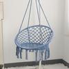 Nordic Style Cotton Rope Hanging Chair with Tassels - Indoor/Outdoor Swing Lounge