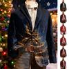 Мужской уродливый рождественский вельветовый теплый карманный пиджак-кардиган, мужской повседневный костюм