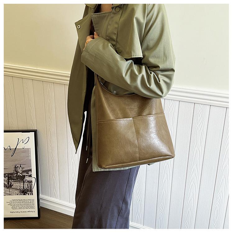 Женская сумка ретро сумка подмышкой новая персонализированная модная сумка тоут ниша большая вместимость сумка для матери и ребенка на плечо