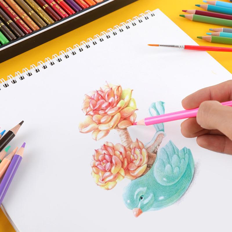 12 цветных водорастворимых карандашей 4B, многофункциональный набор цветных карандашей для рисования и набросков для раскрасок