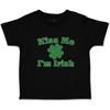 Детская футболка на заказ Kiss Me I'm Irish Ирландия Хлопок Одежда для мальчика и девочки