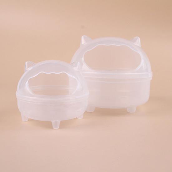 Ванная комната для хомяка Прозрачная ванна для хомяка Песчаная ванна для хомяка Контейнер для маленьких животных Песочница для пылезащитной ванны Кровать для хомяка Аксессуары для клетки