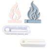 Hollow Flame Candlesticks Resins Moulds Lotus Candle Holder Silicone Molds DIY Heart Castings Moulds Home Decorations