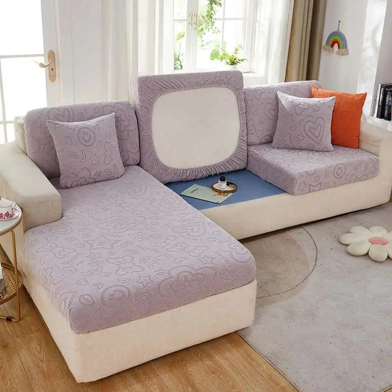 Жаккардовый чехол для подушки для дивана и сиденья для гостиной, угловой диван, защита для мебели, эластичный моющийся универсальный чехол