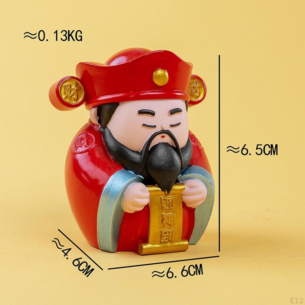 Китайская фигурка бога, миниатюрное украшение, настольное украшение на год, для вечеринок