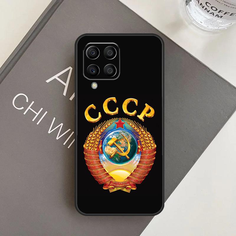 Чехол с гербом и флагом СССР для Samsung Galaxy M20 M32 M52 M56 M06 M16 M36 M54 M34 M14 M35 M55 M15 M11 M31 M13 M53