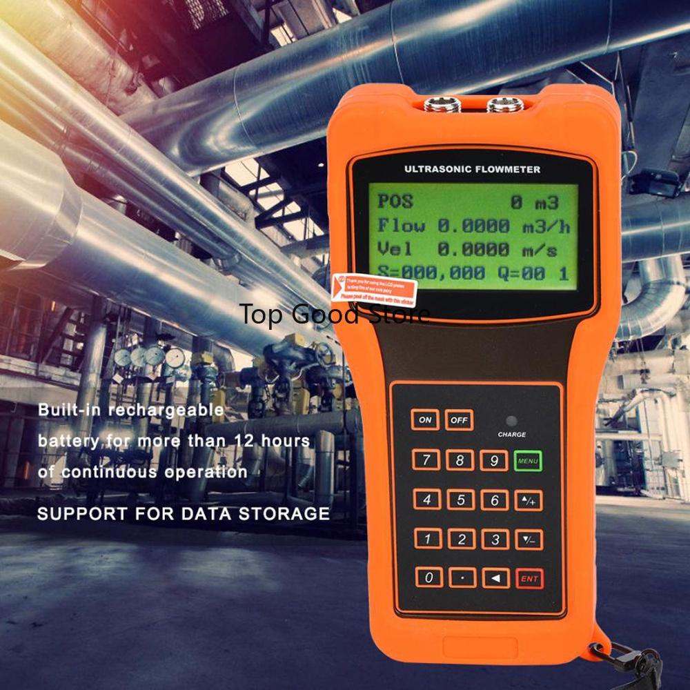 1.2V DN15-6000mm TUF-2000H Digital Ultrasonic Flowmeter TS-2 TM-1 TL-1 Transducer Liquid Flow Meter