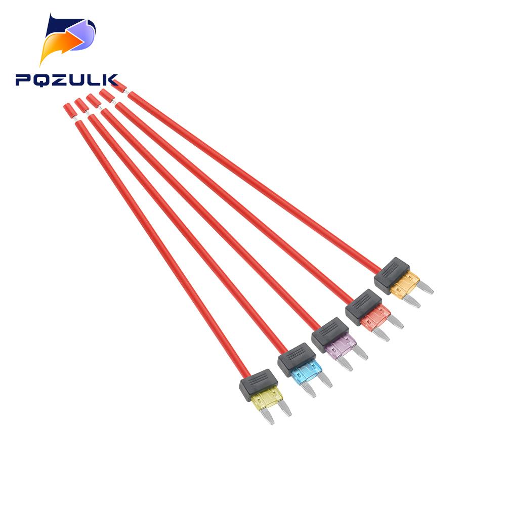 Mini Standard Car Fuse Holder 16AWG Add-a-circuit TAP Adapter ATM APM Blade Fuse Extension Cord 3A 5A 10A 15A 20A Fuse Holders1