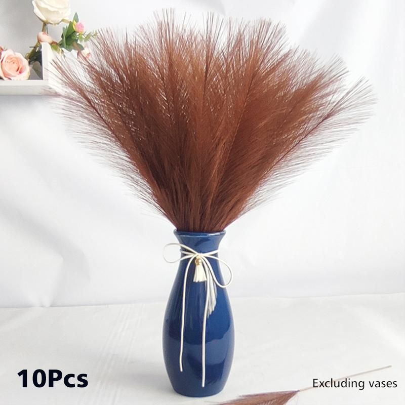 10 шт. простой элегантный искусственный тростник из пампасной травы, искусственный тростник для растений