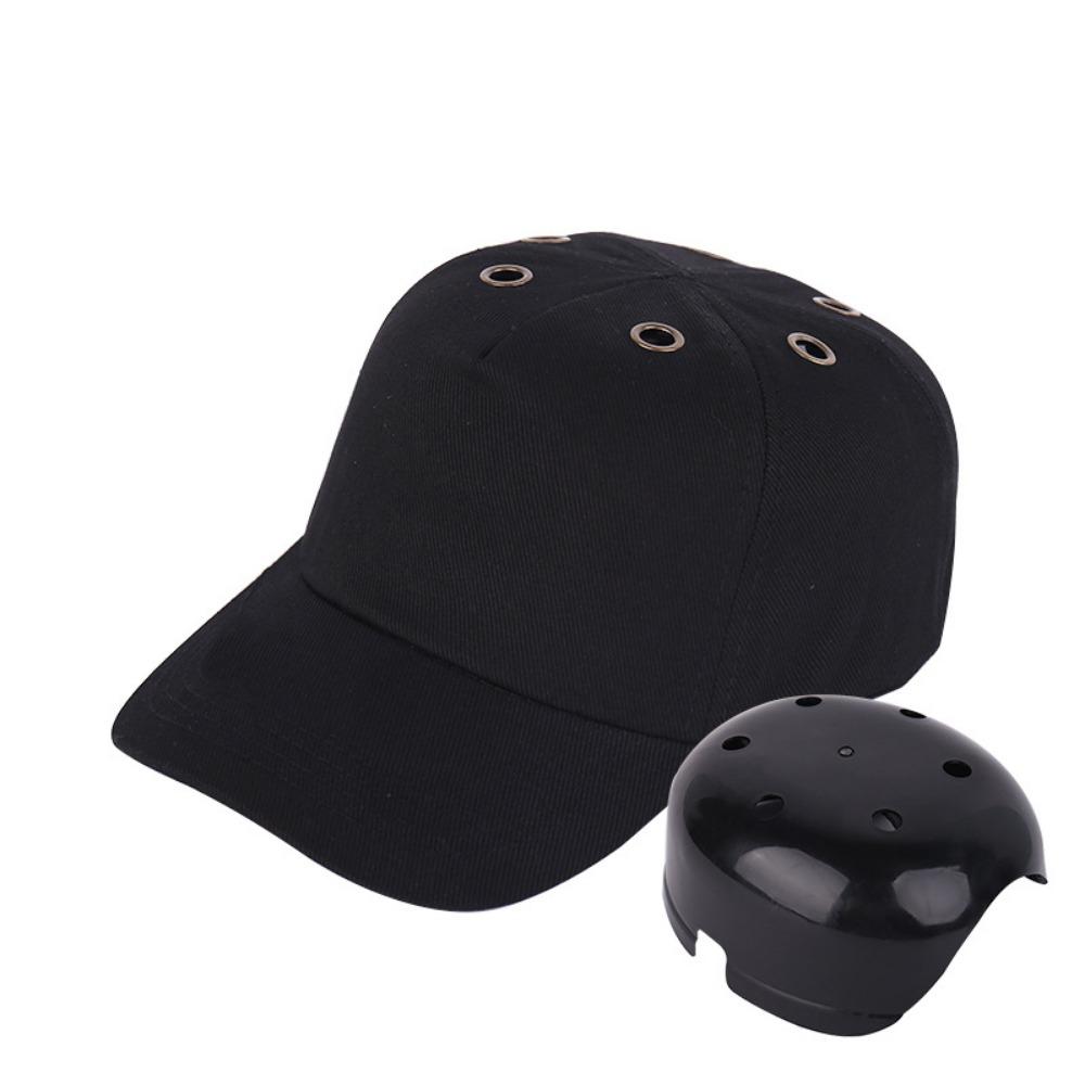 Adjustable Strap Safety Hard Hat Top 6 Holes Safety Baseball Caps  Outdoor Sports