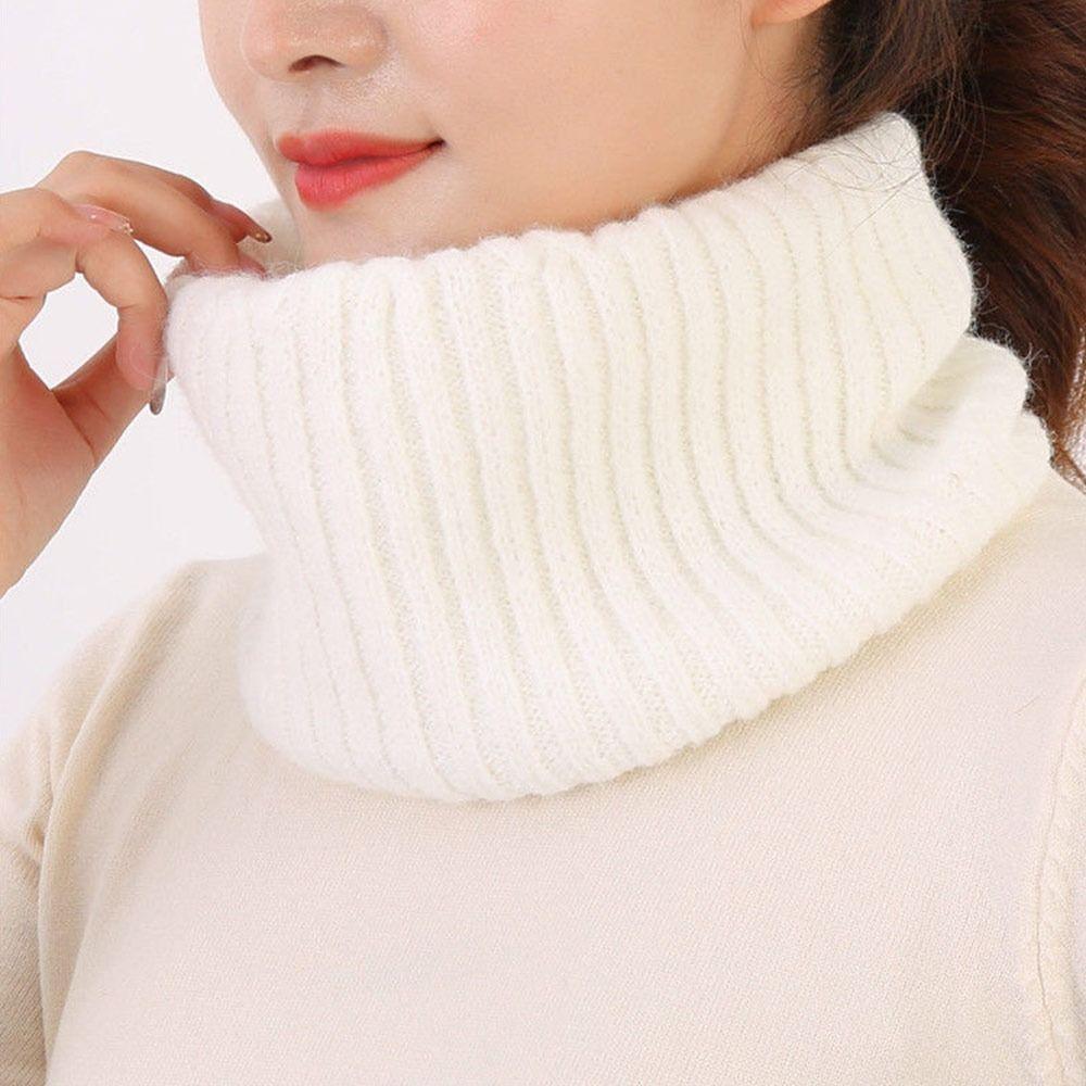 Winter Detachable Windproof Knitted Fake Collar Turtleneck Neck Warmer Scarf