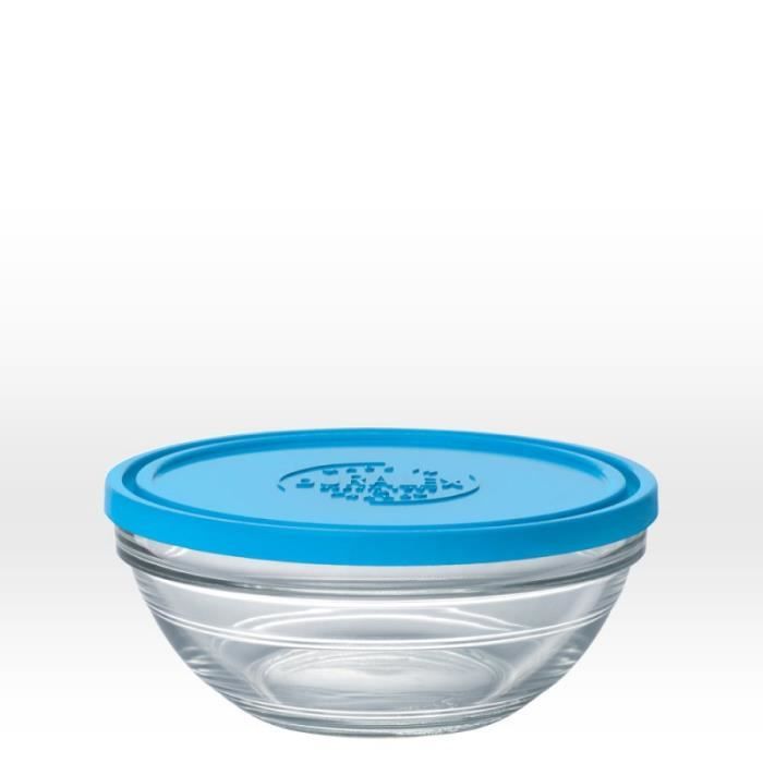 Salad Bowl - Duralex - Lys - Tempered Glass - 0.9L - BPA-free Polyethylene Lid