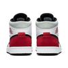 Мужские кроссовки Air Jordan 1 Mid SE Red Black Toe Белый Светло-Дымчато-Серый Gym-Red 852542-100