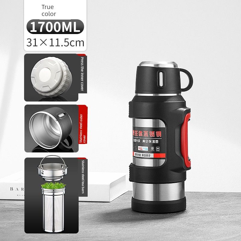 New Arrival 316 Stainless Steel Thermal Pot Large Capacity Vacuum Cup Outdoor Car Portable Kettle Household Kettle 6L