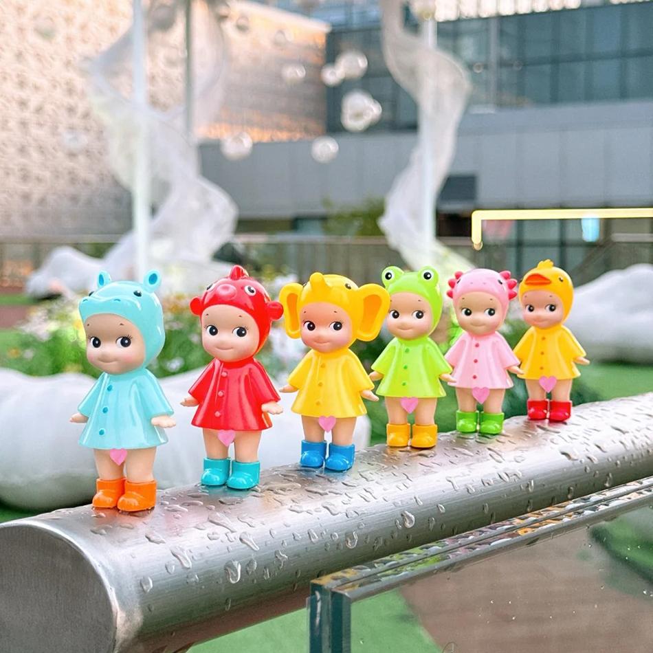 S Angle Серия 'Я люблю дождливый день' Слепой бокс Милая мини-фигурка Аниме-персонаж Модель куклы Декоративная игрушка Подарок для детей Коробка-сюрприз