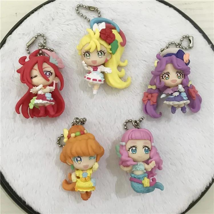 Капсульные игрушки Bandai Pretty Cure Tropical-Rouge Летний Ангел Фламинго Кьюр Пис Блоссом Хэппи Пич Фигурка-Подвеска Без Коробки