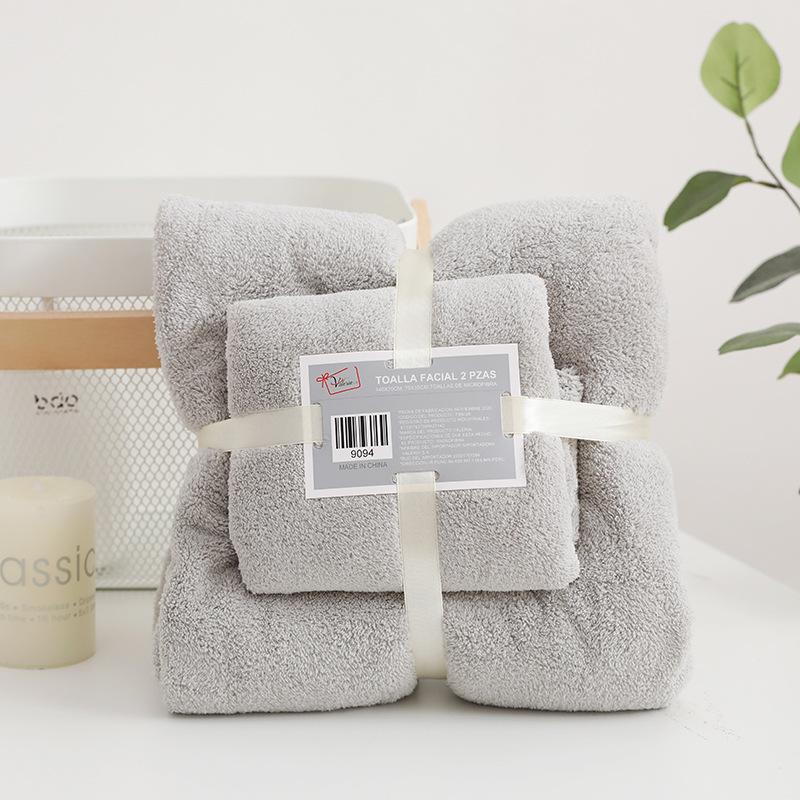 Полотенца из кораллового флиса, 2 шт., роскошный супер большой набор полотенец, мягкие впитывающие полотенца и полотенца для лица, банные полотенца