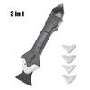 5 in 1 Silicone Sealants Remover Scraper Smooth Caulk Finisher Tools Grout Kit Seam Repair Removal Hand Tool Set Accessories