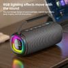 Портативная Bluetooth-колонка 30 Вт RGB Беспроводная Bluetooth 5.3 Стерео Музыкальная Boombox-колонка с RGB-подсветкой USB-флешка Картридер TF Водонепроницаемая