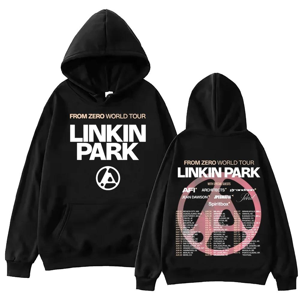 Худи Linkin Park From Zero World Tour 2025 Харадзюку Хип-хоп Пуловер Топы Толстовка Подарок Y2k Короткий рукав Классический
