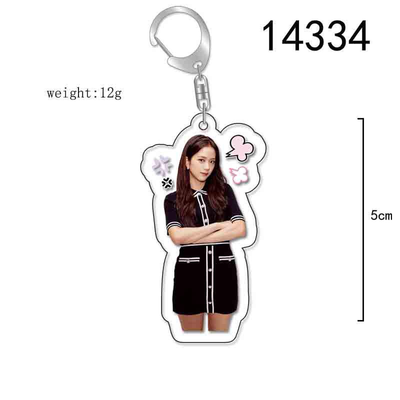 Акриловый двусторонний брелок BLACKPINK: Лиса, Джису, Дженни, Розэ