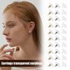 120 Pcs Earring Backs with Pad Hypoallergenic Earring Stoppers Acrylic Earring Backings Replacement for Lost Earring Backs DIY Earring Making