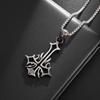 Vintage Catholic Cross Pendant Necklace Men Women Christian Believers Prayer Amulet Jewelry