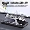 Solar Energy Rotating Aromatherapy Car Air Freshener with Phone Number Helicopter Shape Essential Oil Diffuser Interior Decoration